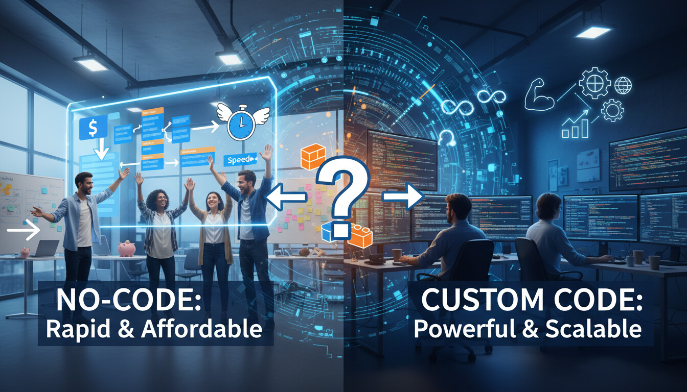 No-Code vs Custom Code MVP App: Which Is Better in 2026?